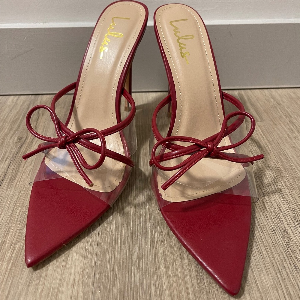 Red Lulus Heels